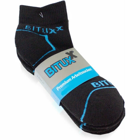 BITUXX 15 Paar Quaters Freizeit & Arbeitssocken Schwarz 43-46 1 BITUXX 15 Paar Quaters Freizeit & Arbeitssocken Schwarz 43-46