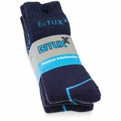 BITUXX 18 Paar Full Freizeit & Arbeitssocken Navyblau 43-46