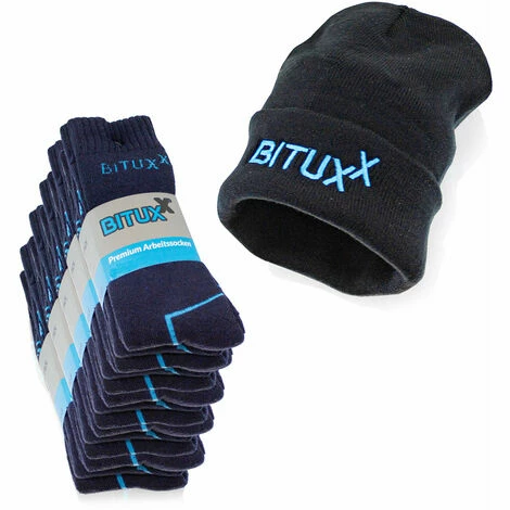 Bituxx 15 Paar Arbeitssocken Freizeitsocken Socken Sneakers Socks Tennis Socken Unisex für Damen und Herren + Warme Arbeitsmütze Freizeitmütze Mütze Wintermütze Navy 39-42 + Mütze Bituxx 15 Paar Arbeitssocken Freizeitsocken Socken Sneakers Socks Tennis Socken Unisex Für Damen Und Herren + Warme Arbeitsmütze Freizeitmütze Mütze Wintermütze Navy 39-42 + Mütze -BITUXX Geschäft 45050579 1