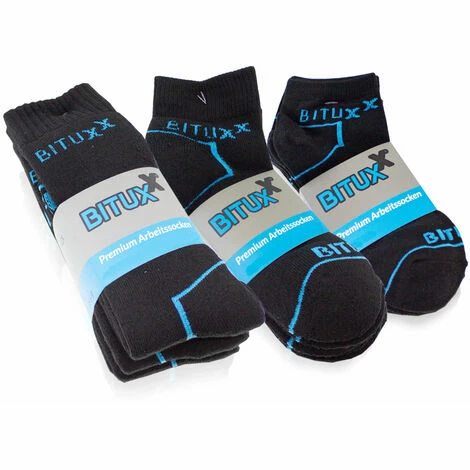 BITUXX 9er Set Socken Sneakers / Quaters / Full 47-50 Schwarz BITUXX 9er Set Socken Sneakers / Quaters / Full 47-50 Schwarz -BITUXX Geschäft 50749412 1