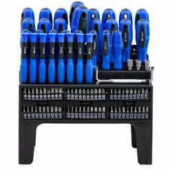 Bituxx 100 Tlg Schraubendreher Und Bit Set Kreuz Schlitz Torx Sechskant Vierkant Pozidriv PH T10-T30 H2-H6 Uvm. Mit Magnetischen Spitzen -BITUXX Geschäft 50827492 3