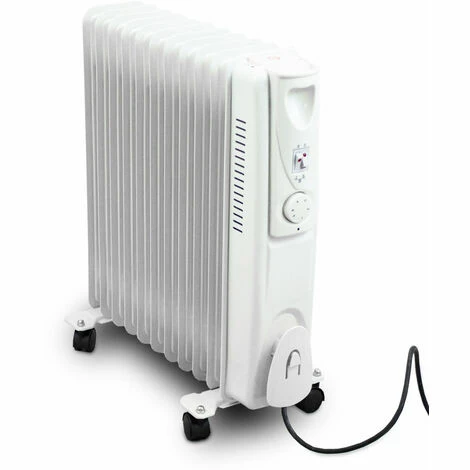 BITUXX 2500W elektrischer Ölradiator Heizkörper 3 Heizstufen 11 Rippen weiß BITUXX 2500W Elektrischer Ölradiator Heizkörper 3 Heizstufen 11 Rippen Weiß -BITUXX Geschäft 64128901 2
